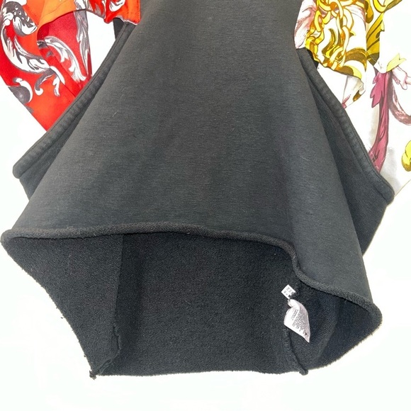 JW ANDERSON scarf top black multicolor size 6 floral French terry twill panel - Picture 6 of 14